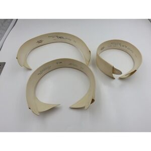 Vintage Arrow Collar Shapers Mens 15 1/4 15 1/2 White Boyd Ardsley Lot of 3‎